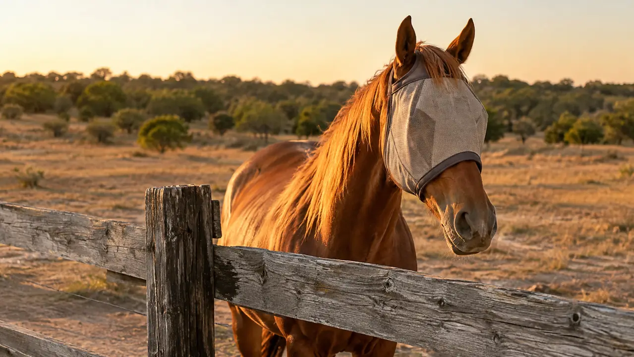 The Fly Mask That Finally Stopped the Eye Rubbing at Our Place